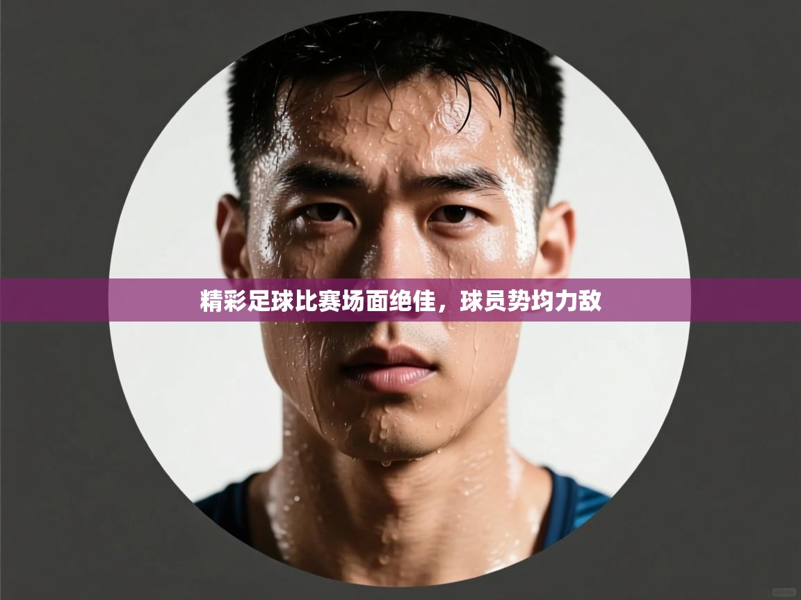 精彩足球比赛场面绝佳，球员势均力敌